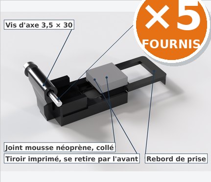 Tiroir à mousse